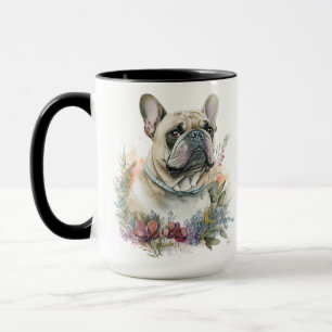 BEAUTIFUL WATERCOLOR FRENCH BULLDOG DOG MUG