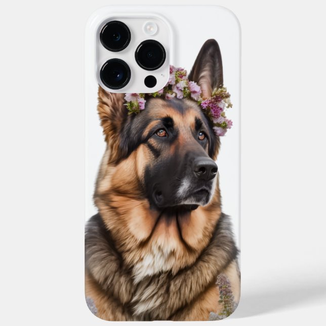 BEAUTIFUL WATERCOLOR GERMAN SHEPHERD DOG Case-Mate iPhone CASE (Back)