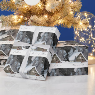 Beautiful Watercolor German Shepherd Holiday Wrapping Paper