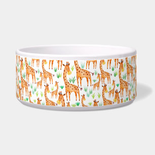 Beautiful Watercolor Giraffe Animal Bowl