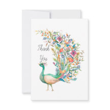 Beautiful watercolor green peacock
