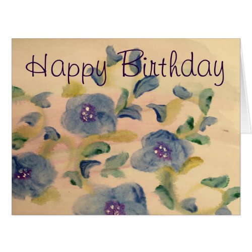 Beautiful Watercolor Happy Birthday