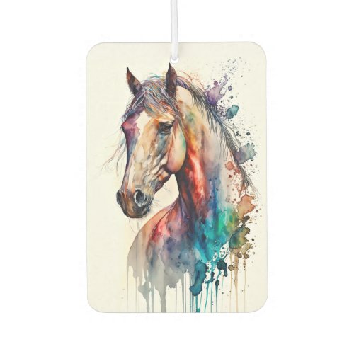 Beautiful Watercolor Horse Air Freshener