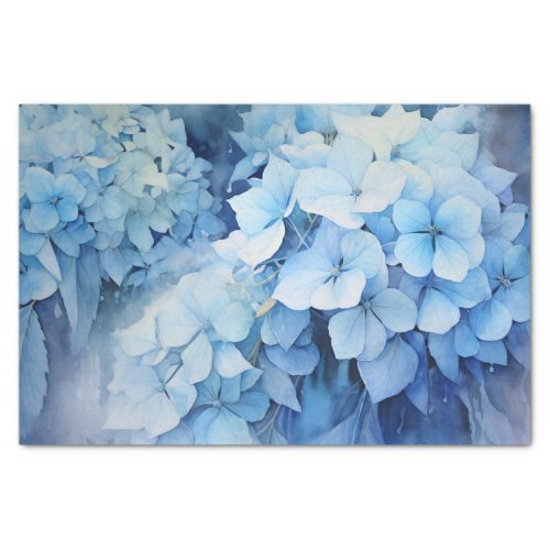 Beautiful Watercolor Hydrangea Decoupage Tissue Paper