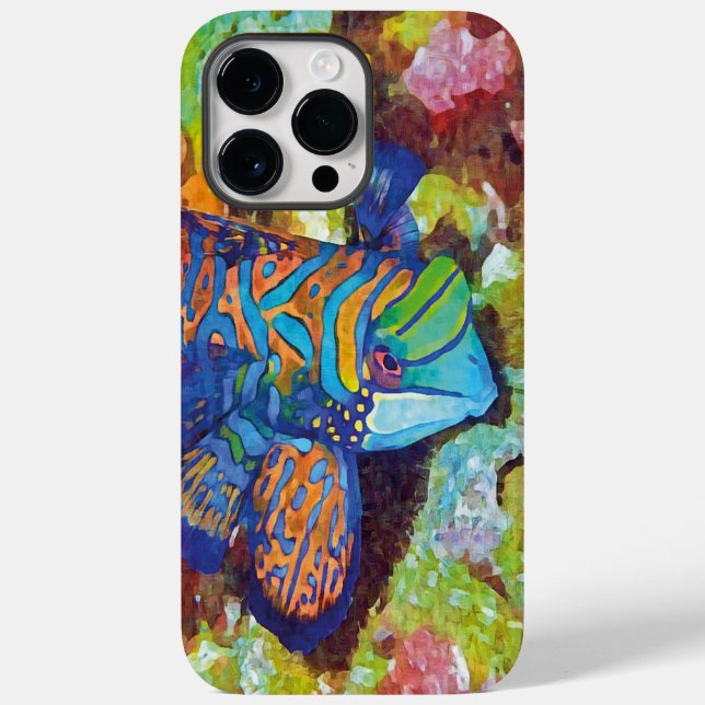 Beautiful Watercolor Mandarinfish Design  Case-Mate iPhone Case (Back)