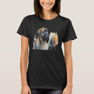 Beautiful Watercolor Mastiff Portrait T-Shirt