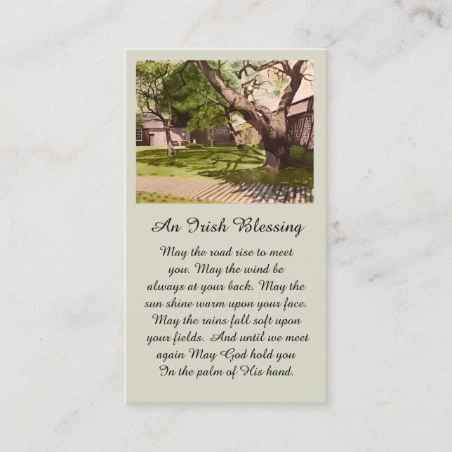 Beautiful Watercolor Painting Sympathy Card (Front)