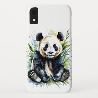 Beautiful Watercolor Panda Bear iPhone XR Case
