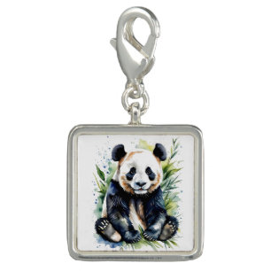 Beautiful Watercolor Panda Bear Charm