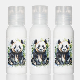 Beautiful Watercolor Panda Bear Hand Lotion