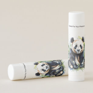Beautiful Watercolor Panda Bear  Lip Balm