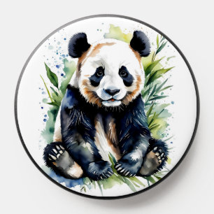 Beautiful Watercolor Panda Bear PopSocket