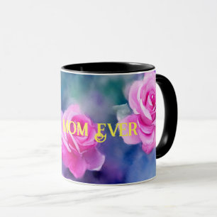 Beautiful Watercolor Pink Rose Trendy Collection Mug