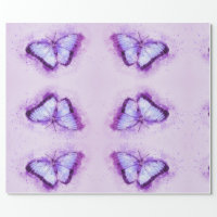 Colorful Butterfly Pattern All Occasion Wrapping Paper Sheets