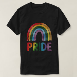 Beautiful watercolor style Gay Pride Rainbow T-Shirt