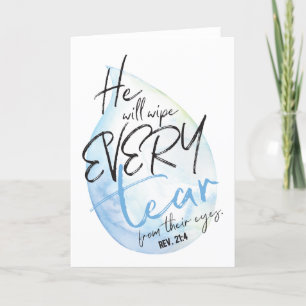 Beautiful watercolor sympathy card
