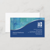 Beautiful Watercolor Wash Architect Business Card (Front/Back)
