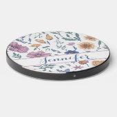 Beautiful Watercolor Wildflower pattern Wireless Charger (Front 2)
