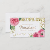 Beautiful Watercolour Floral Business Cards (Front/Back)