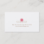 Beautiful Watercolour Floral Business Cards (Back)