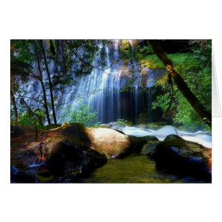 Beautiful Waterfall Jungle Landscape Cards