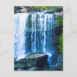 Beautiful waterfall postcard