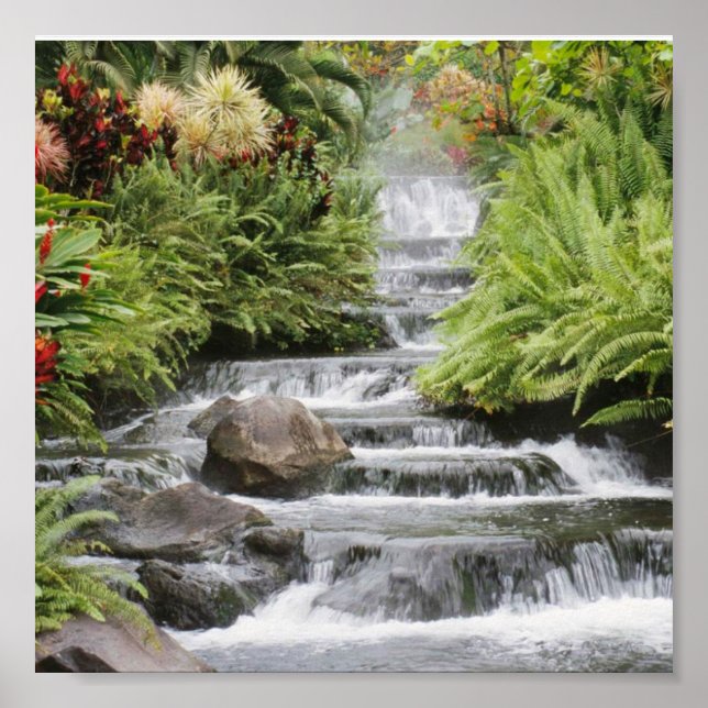 beautiful waterfall poster (Front)