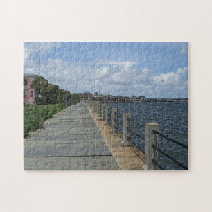 Beautiful Waterfront Walkway Jigsaw Puzzle