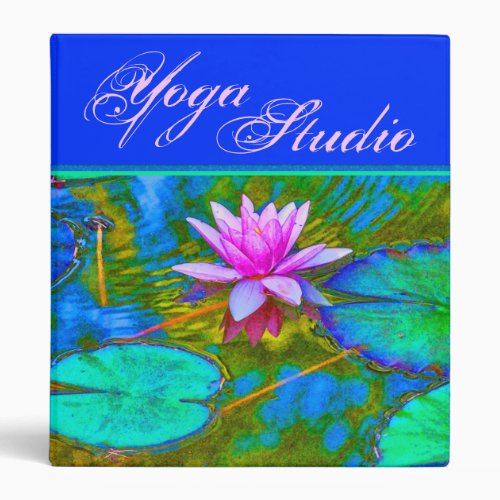 Beautiful Waterlily Lotus for Yoga Spa 3 Ring Binder