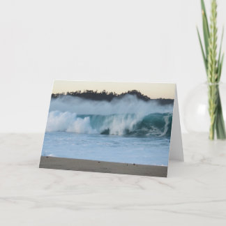 Beautiful Wave Wrapped in Sea Spray Card
