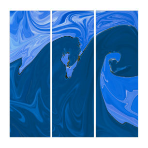 Beautiful Waves Abstract Painting Wall Art
