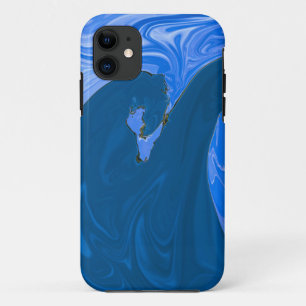 Beautiful Waves Abstract Painting Wall Art iPhone 11 Case