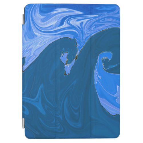 Beautiful Waves Abstract Painting Wall Art iPad Air Cover