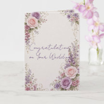 Beautiful Wedding Card for Bride and Groom