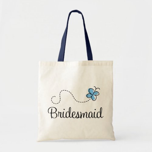 Beautiful Wedding Day Bridesmaid Blue Tote Bag