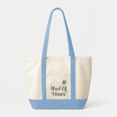 Beautiful Wedding Day Maid Of Honor Blue Tote Bag