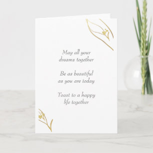 BEAUTIFUL WEDDING GREETING CARD 
