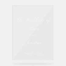 Beautiful weddingAcrylic Sign