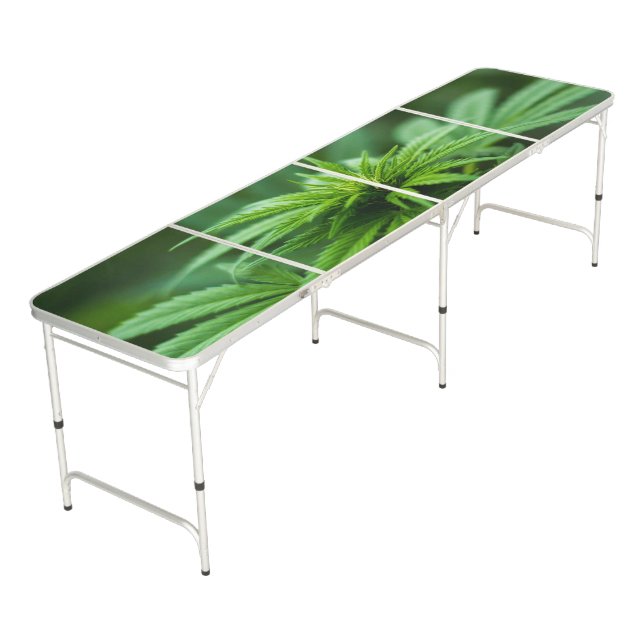 Beautiful Weed Beer Pong Table (Angled)