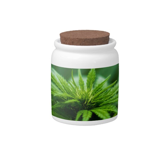 Beautiful Weed Candy Jar (Front)