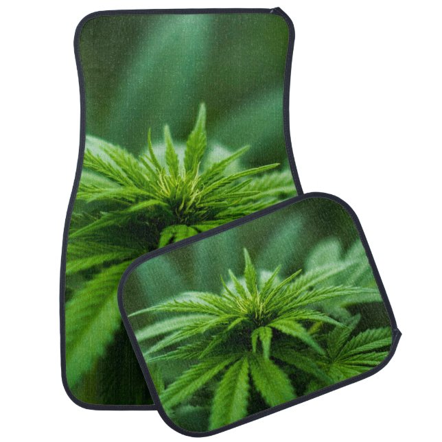Beautiful Weed Car Floor Mat (Set)