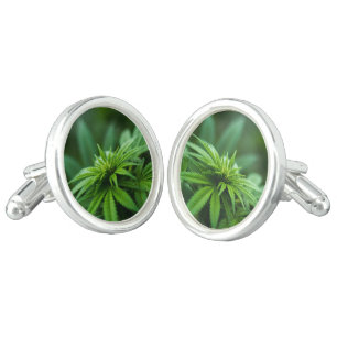 Beautiful Weed Cufflinks