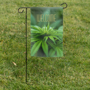 Beautiful Weed Garden Flag