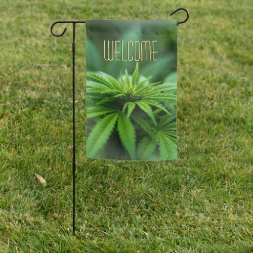 Beautiful Weed Garden Flag