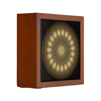 Beautiful Weed Kaleidoscope Mandala Desk Organizer