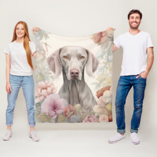 Beautiful Weimaraner – Calm & Elegant Fleece Blanket