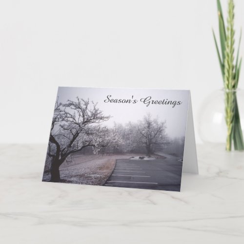 Beautiful West Virginia Winter Landscape Holiday Card