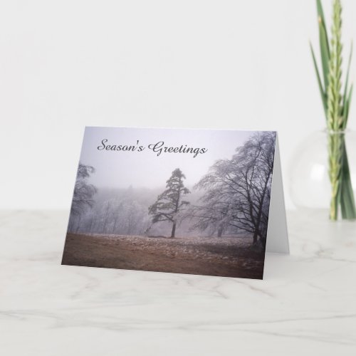 Beautiful West Virginia Winter Landscape Holiday Card