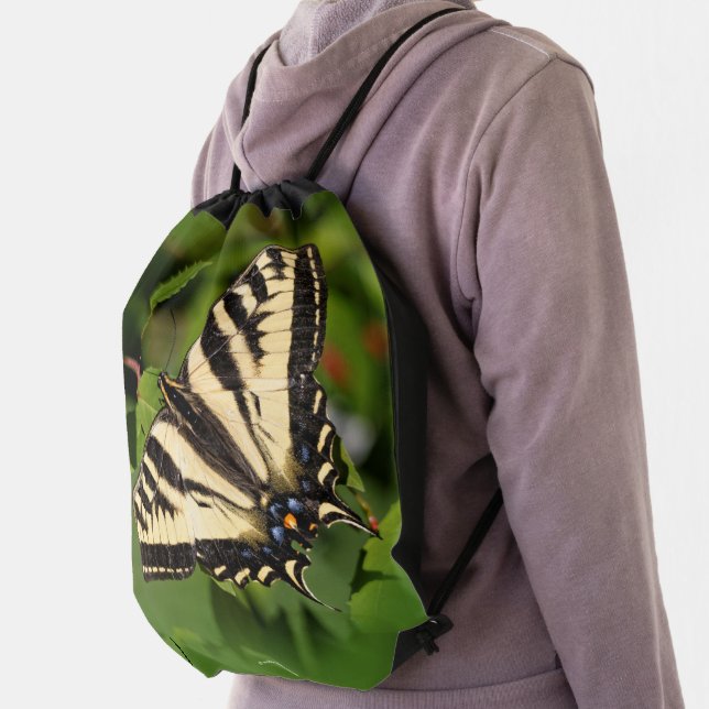 Beautiful Western Tiger Swallowtail Butterfly Drawstring Bag (Insitu)
