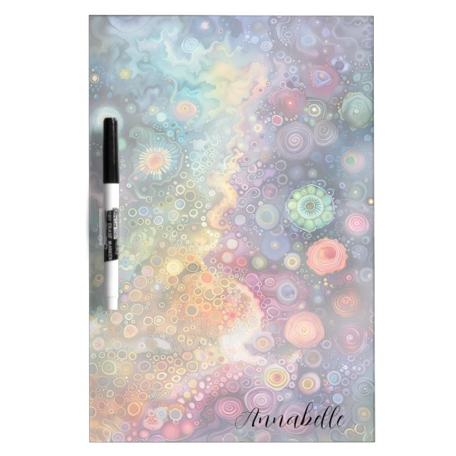 Beautiful Whimsical Colorful Back to School  Dry Erase Board (Front)